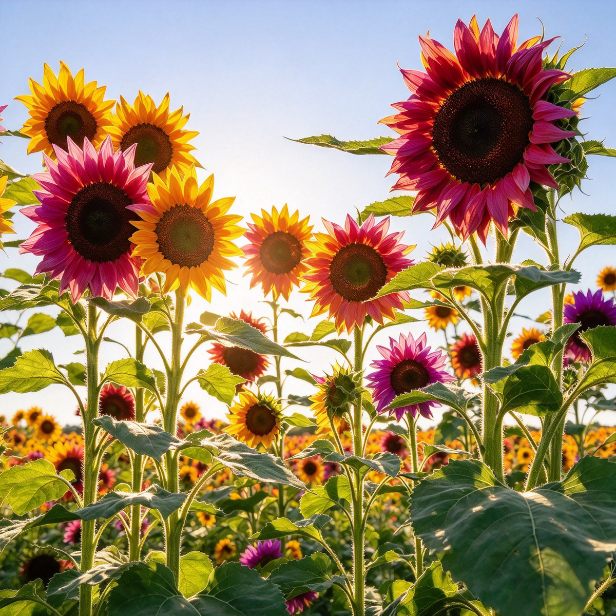 Multicolor Dwarf Sunflower Seeds – 100 Seeds for Planting
