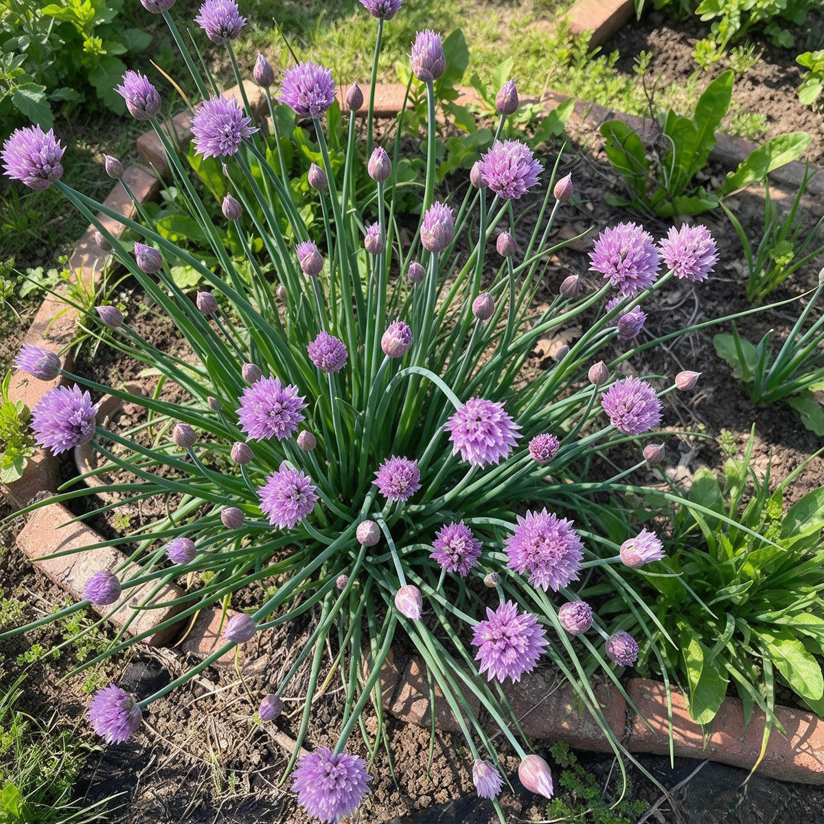 Premium Common Chives Seeds – 100 Seeds for Herb Gardens