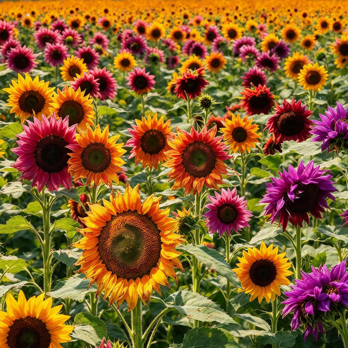Multicolor Dwarf Sunflower Seeds – 100 Seeds for Planting