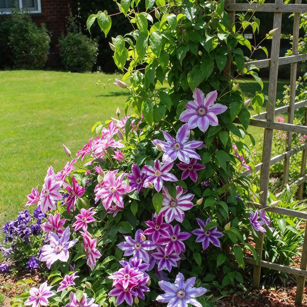 Climbing Clematis Seeds – Purple, Red & Pink Mix, 50 Seeds