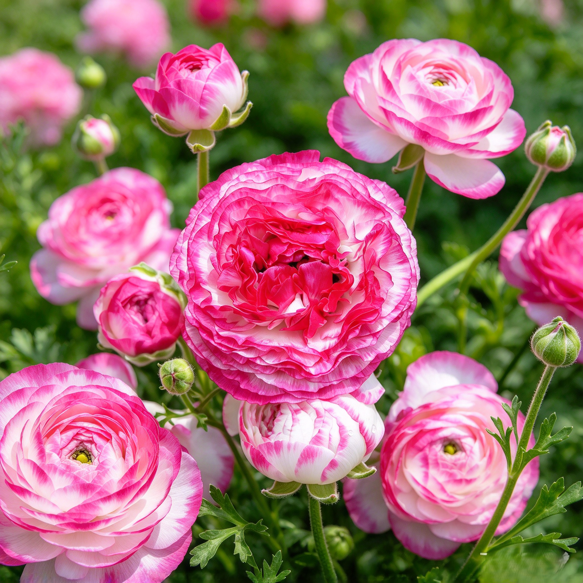 Persian Buttercup (Ranunculus) Bulbs – 10-Pack | 9 Color Options