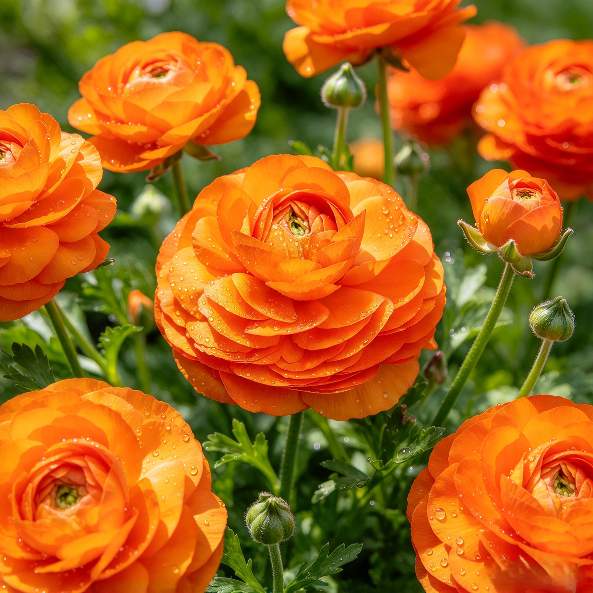 Persian Buttercup (Ranunculus) Bulbs – 10-Pack | 9 Color Options