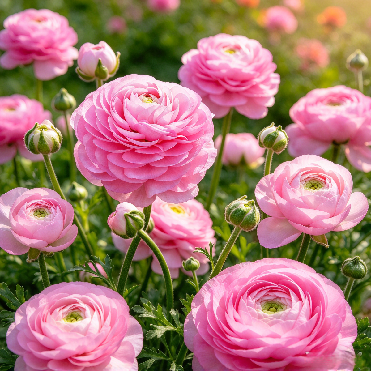 Persian Buttercup (Ranunculus) Bulbs – 10-Pack | 9 Color Options