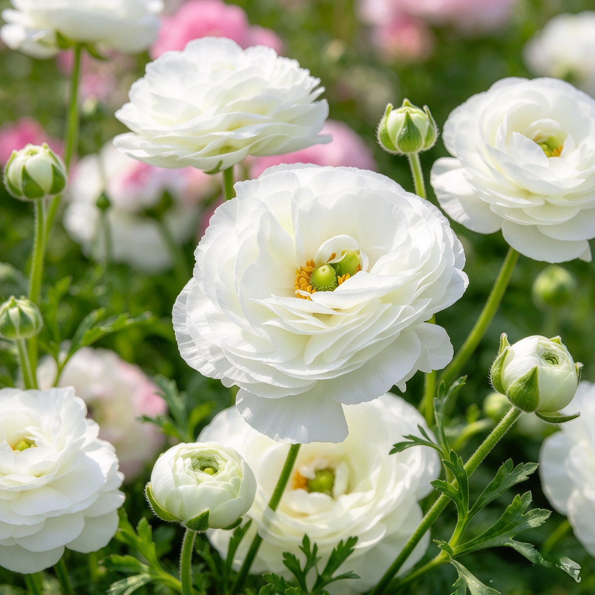 Persian Buttercup (Ranunculus) Bulbs – 10-Pack | 9 Color Options
