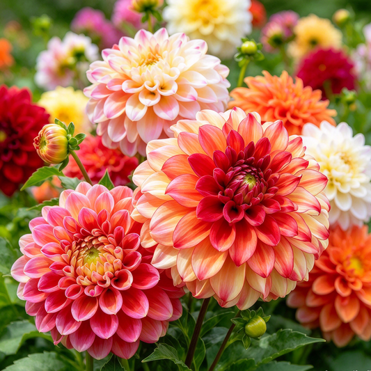 Dahlia Flower Seeds – 100 Seeds for Home Gardening