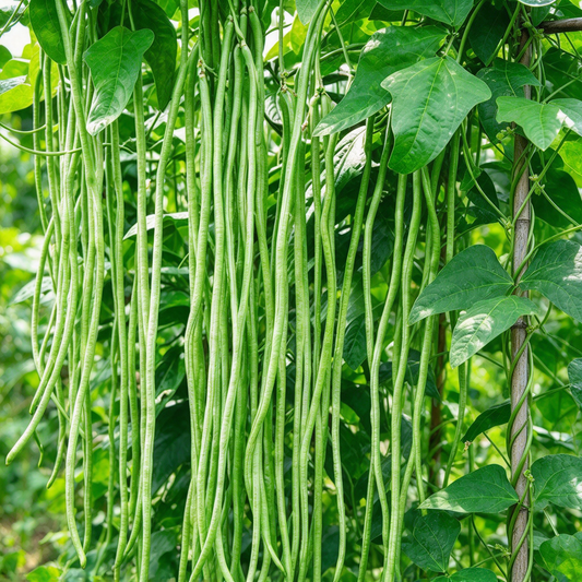 Yard Long Pole Bean Seeds – 30+ Seeds, Green Noodle Beans