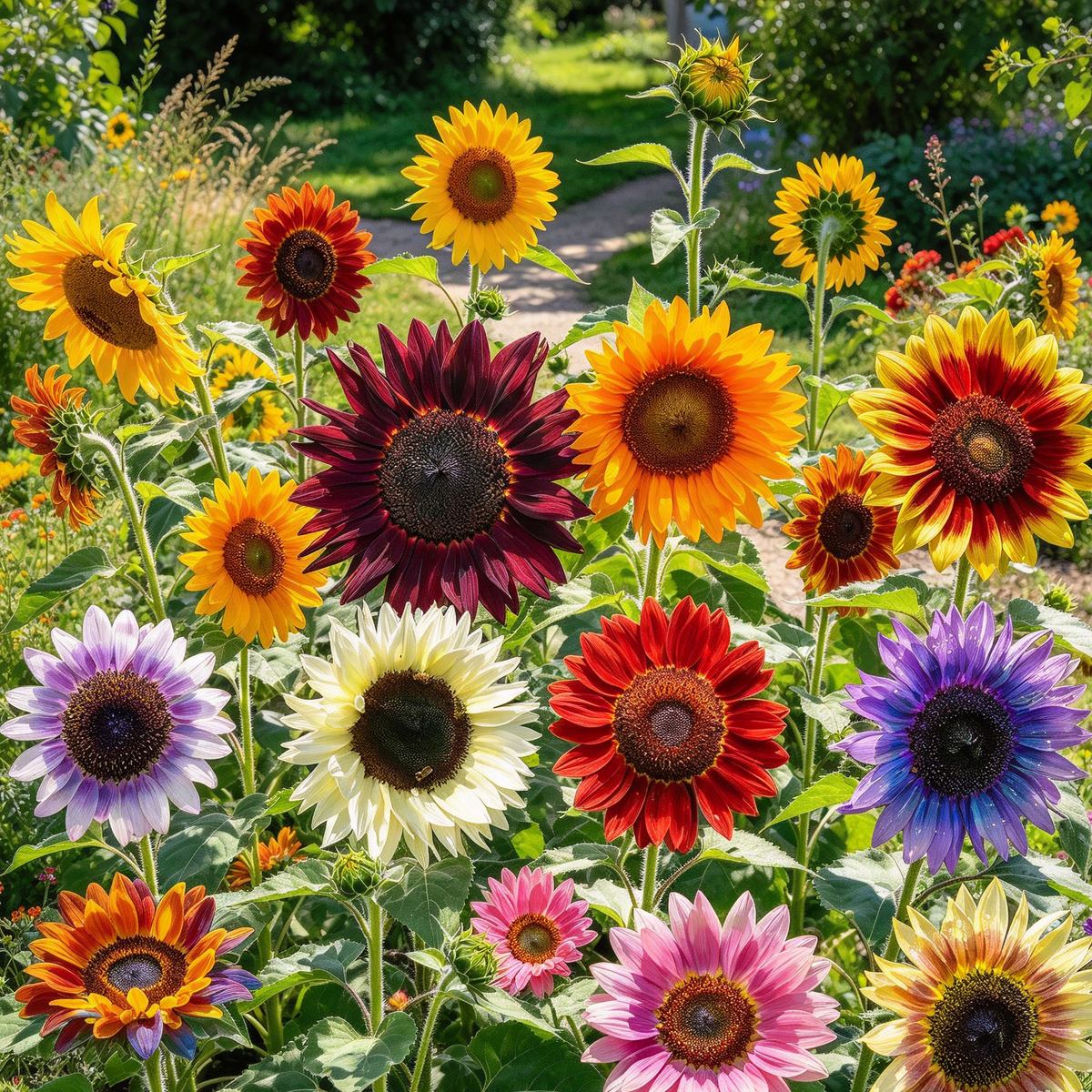 Giant Sunflower Seeds Mix – 200+ Seeds for Planting