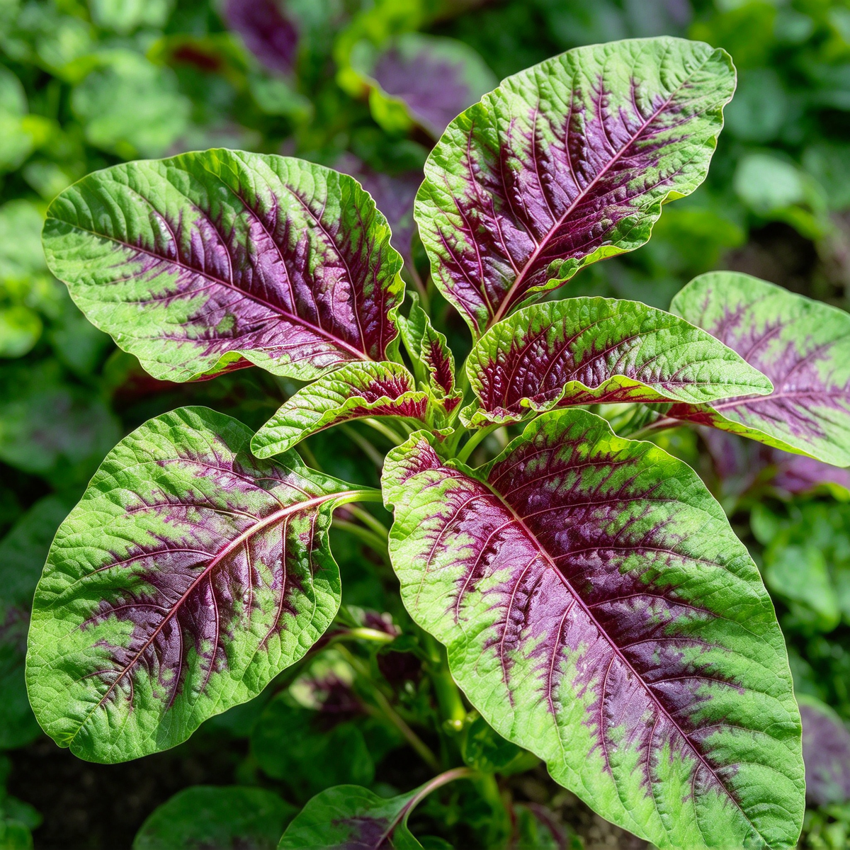 Red Stripe Leaf Amaranth Seeds – 500 Seeds, Edible Greens