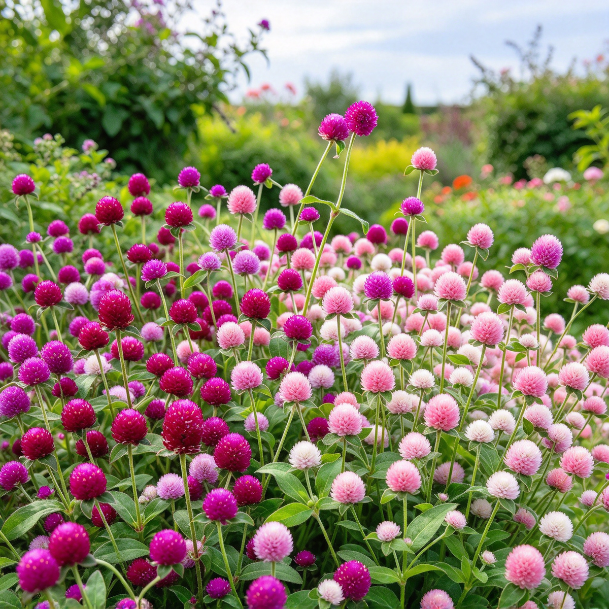 Mixed Color Globe Amaranth Seeds – Gomphrena, 100 Seeds