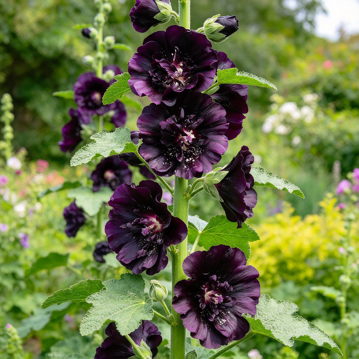 Black Hollyhock Seeds – 5g Alcea rosea for Planting