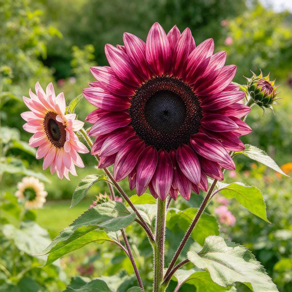 Strawberry Pink Sunflower Seeds – 100 Seeds for Planting