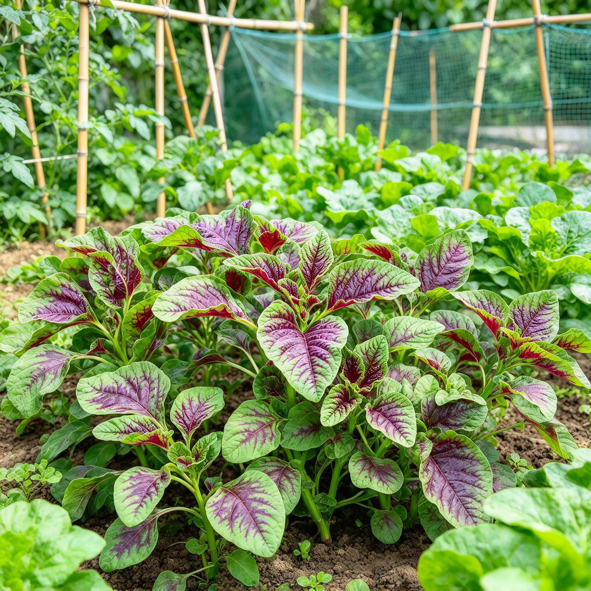Red Stripe Leaf Amaranth Seeds – 500 Seeds, Edible Greens