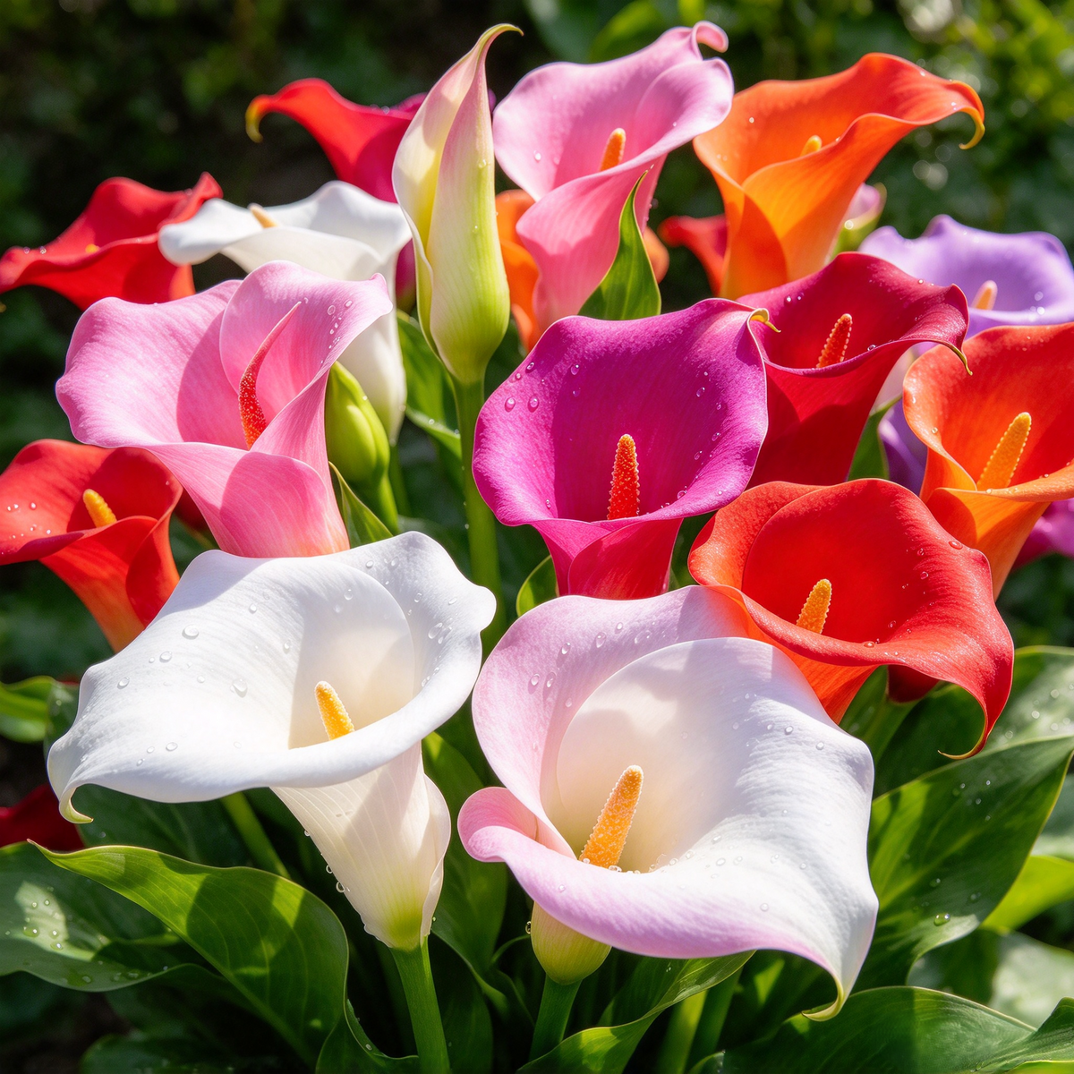 Calla Lily Seeds – 100 Count | Mixed Colors for Pots & Gardens