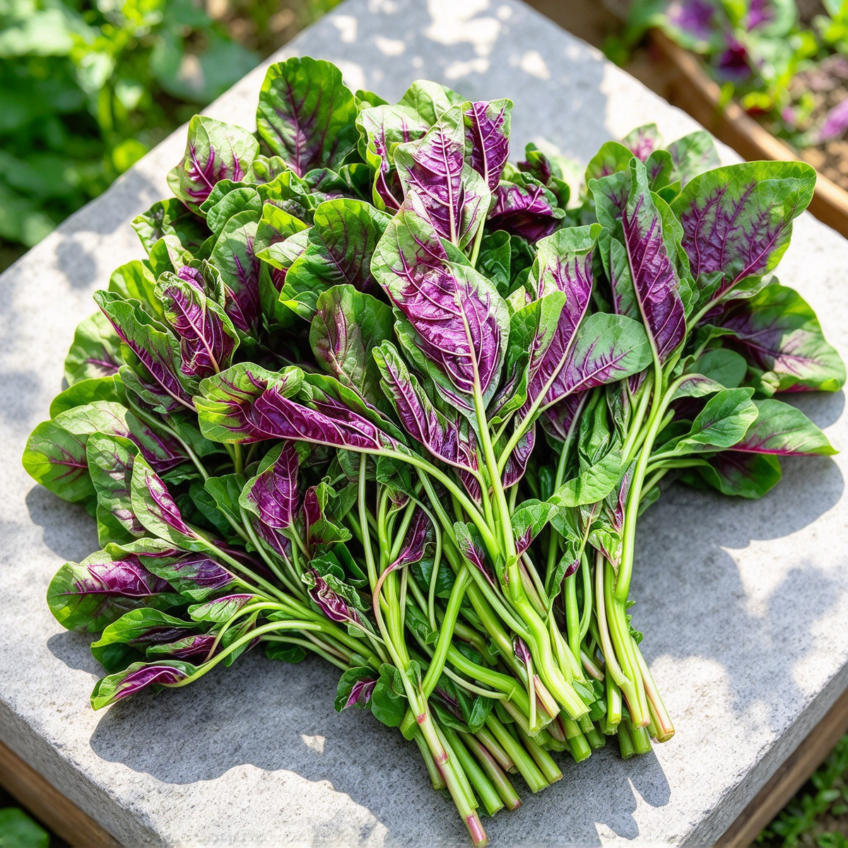 Red Stripe Leaf Amaranth Seeds – 500 Seeds, Edible Greens