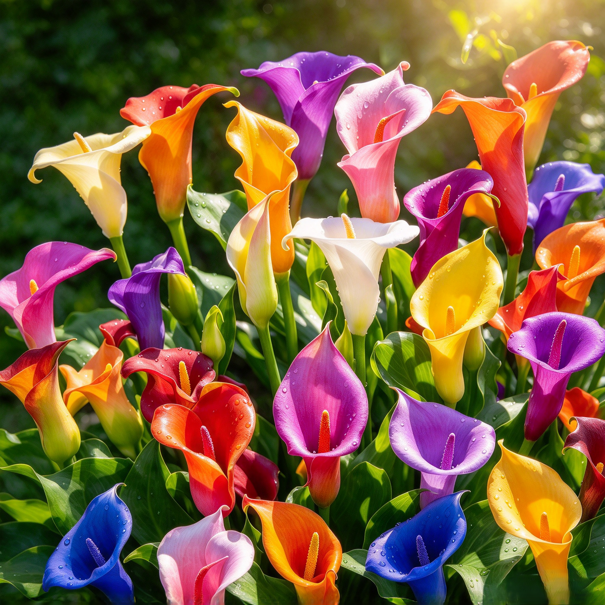 Calla Lily Seeds – 100 Count | Mixed Colors for Pots & Gardens