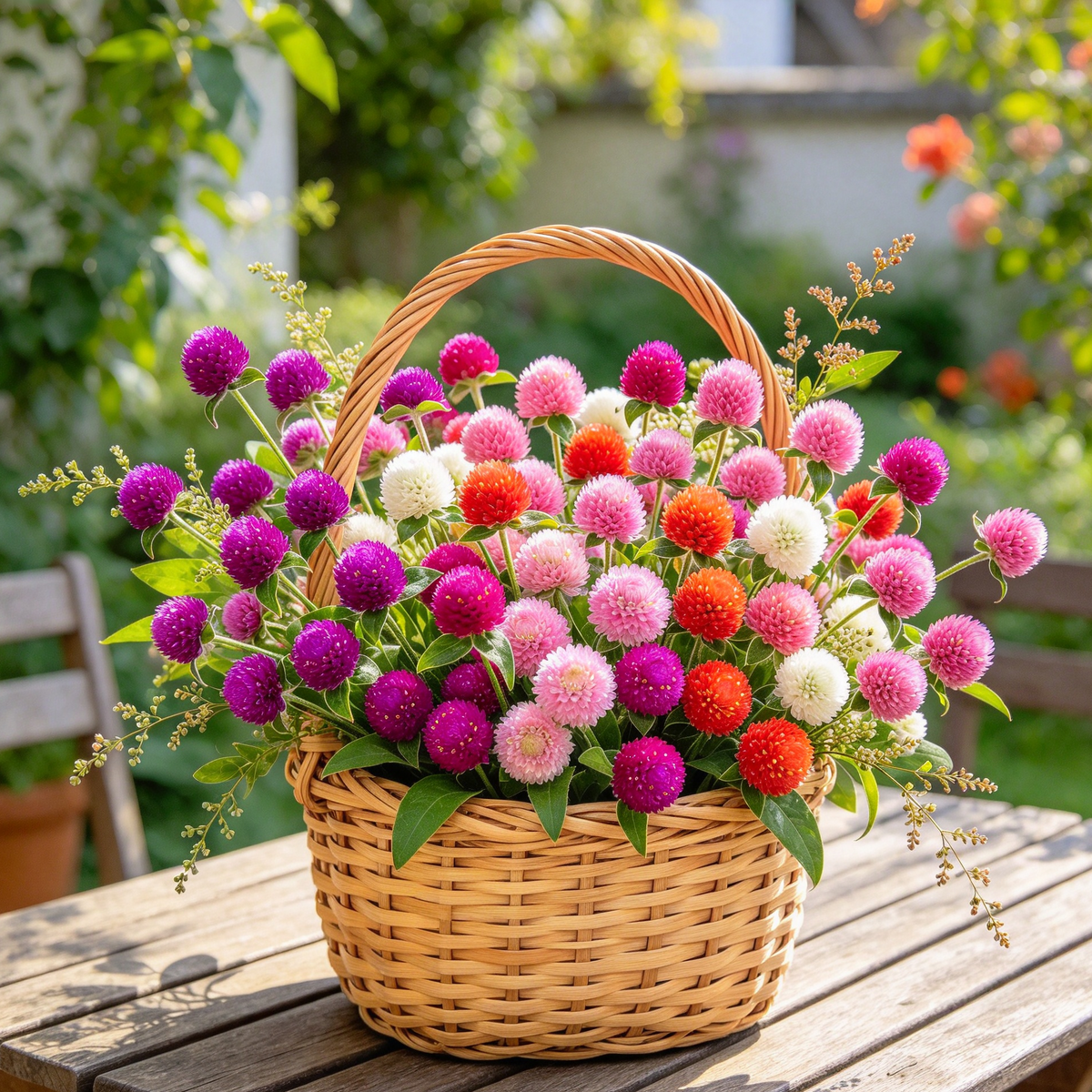 Globe Amaranth Seeds – Mixed Colors, 100 Seeds