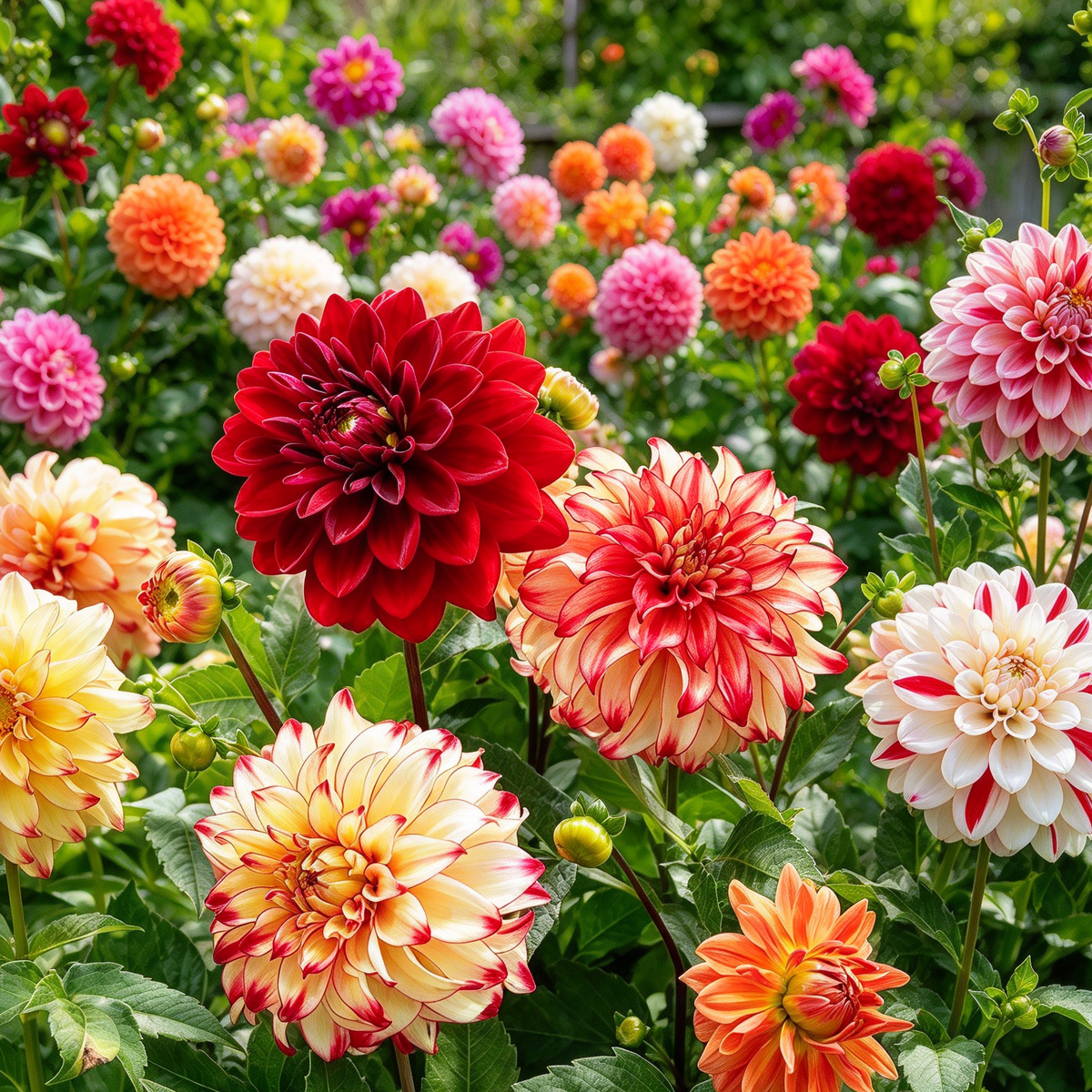 Dahlia Flower Seeds – 100 Seeds for Home Gardening