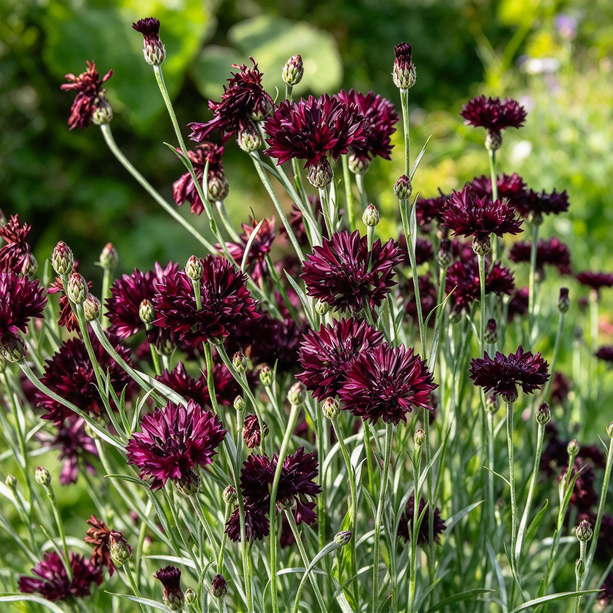 Deep Burgundy Cornflower Seeds – 200+ Seeds