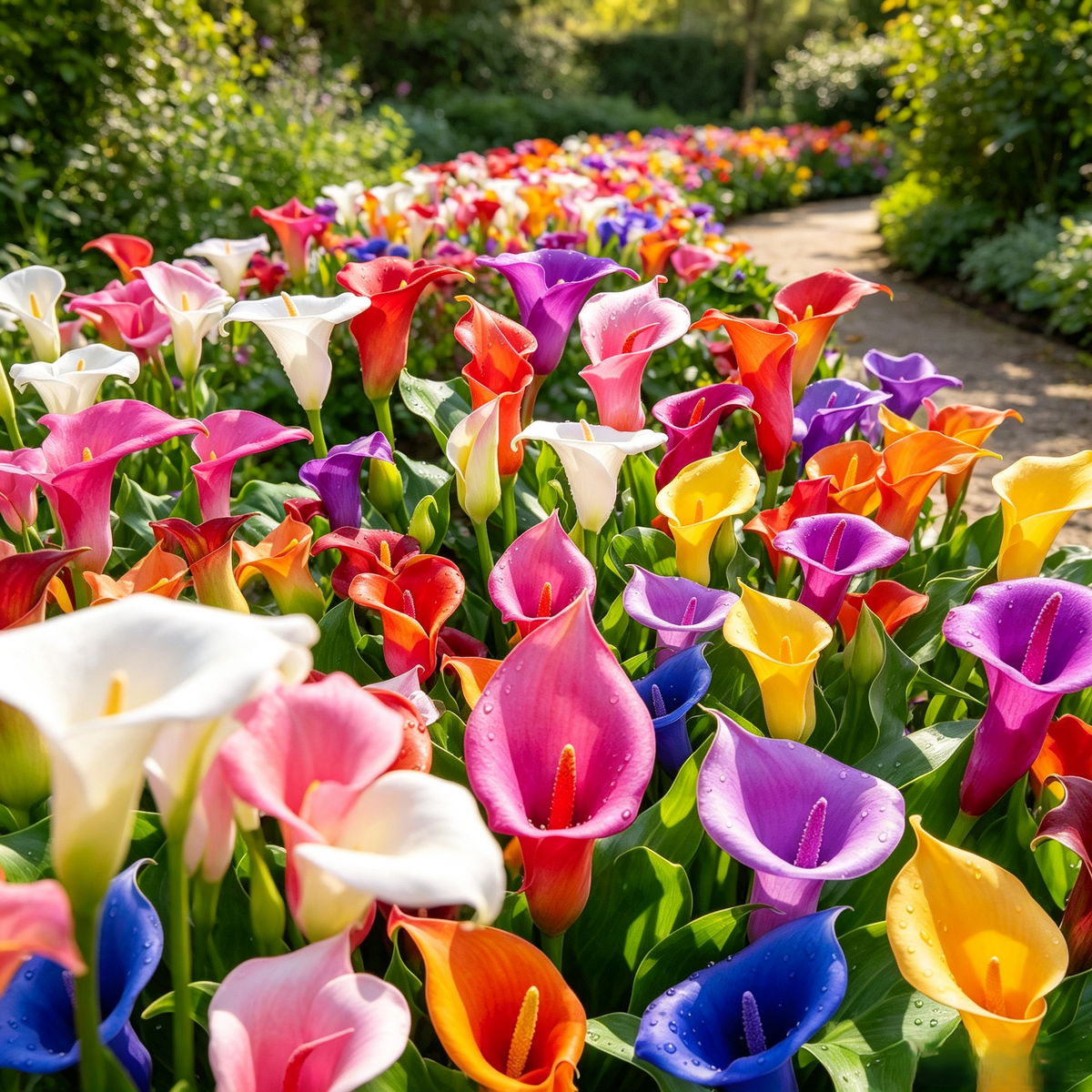 Calla Lily Seeds – 100 Count | Mixed Colors for Pots & Gardens